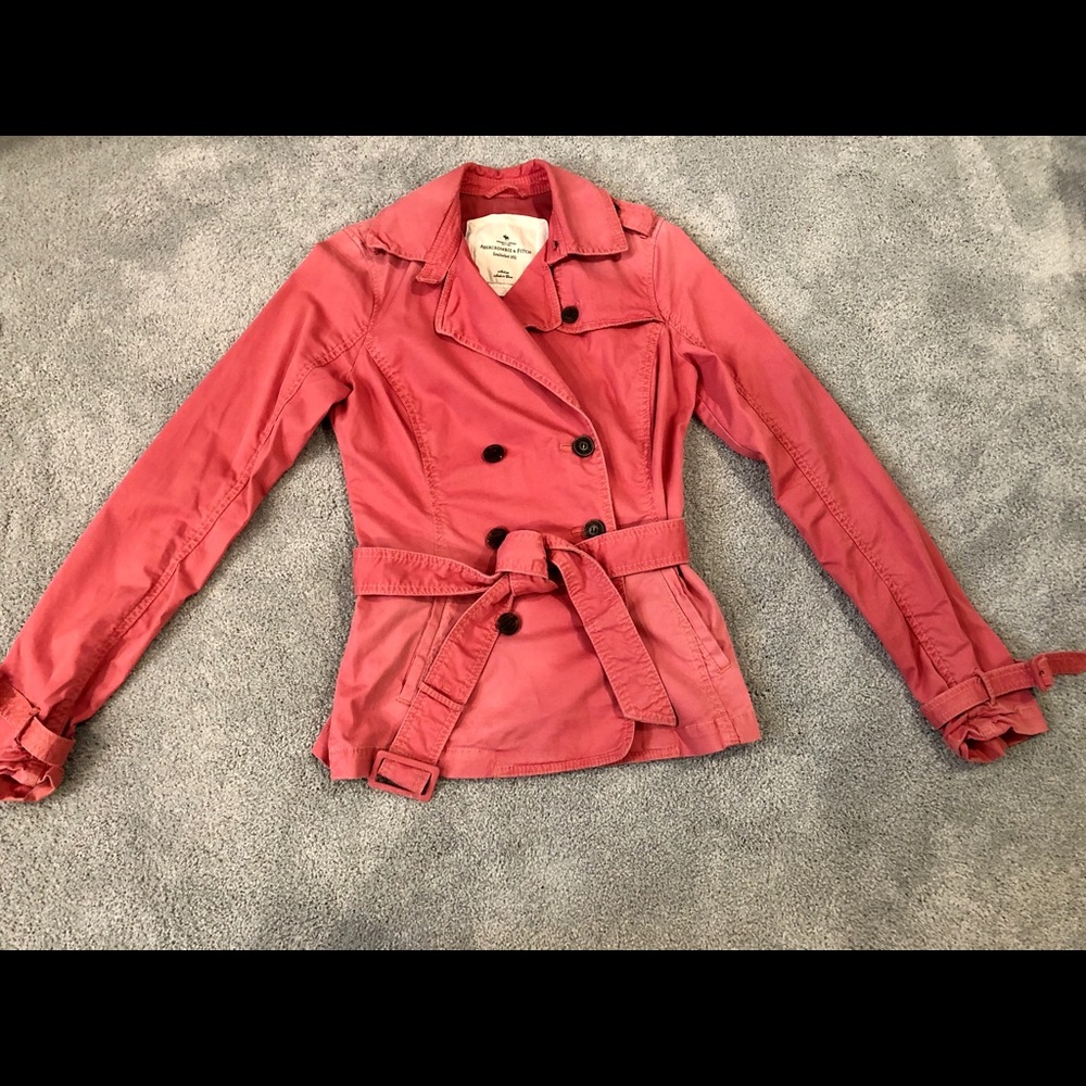 Abercrombie & Fitch Pink Trench Coach